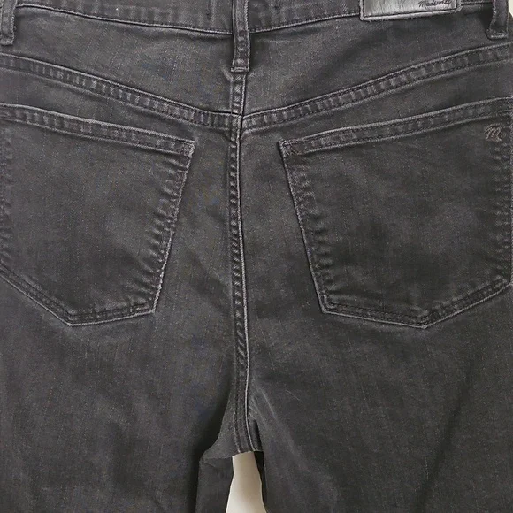 MADEWELL Slim Wide Leg Crop Women's Black Jeans 29 - Picture 9 of 11